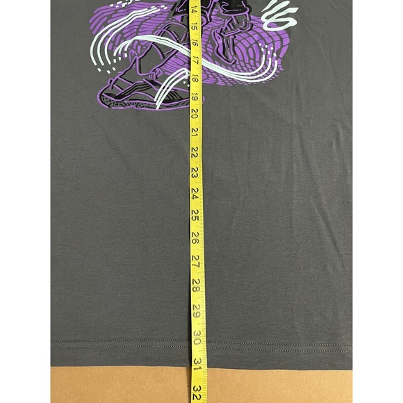 NWT Under Armour Stephen Curry 2XL XXL Adult Shirt Short Sleeve NBA Gray Mens - Picture 8 of 9